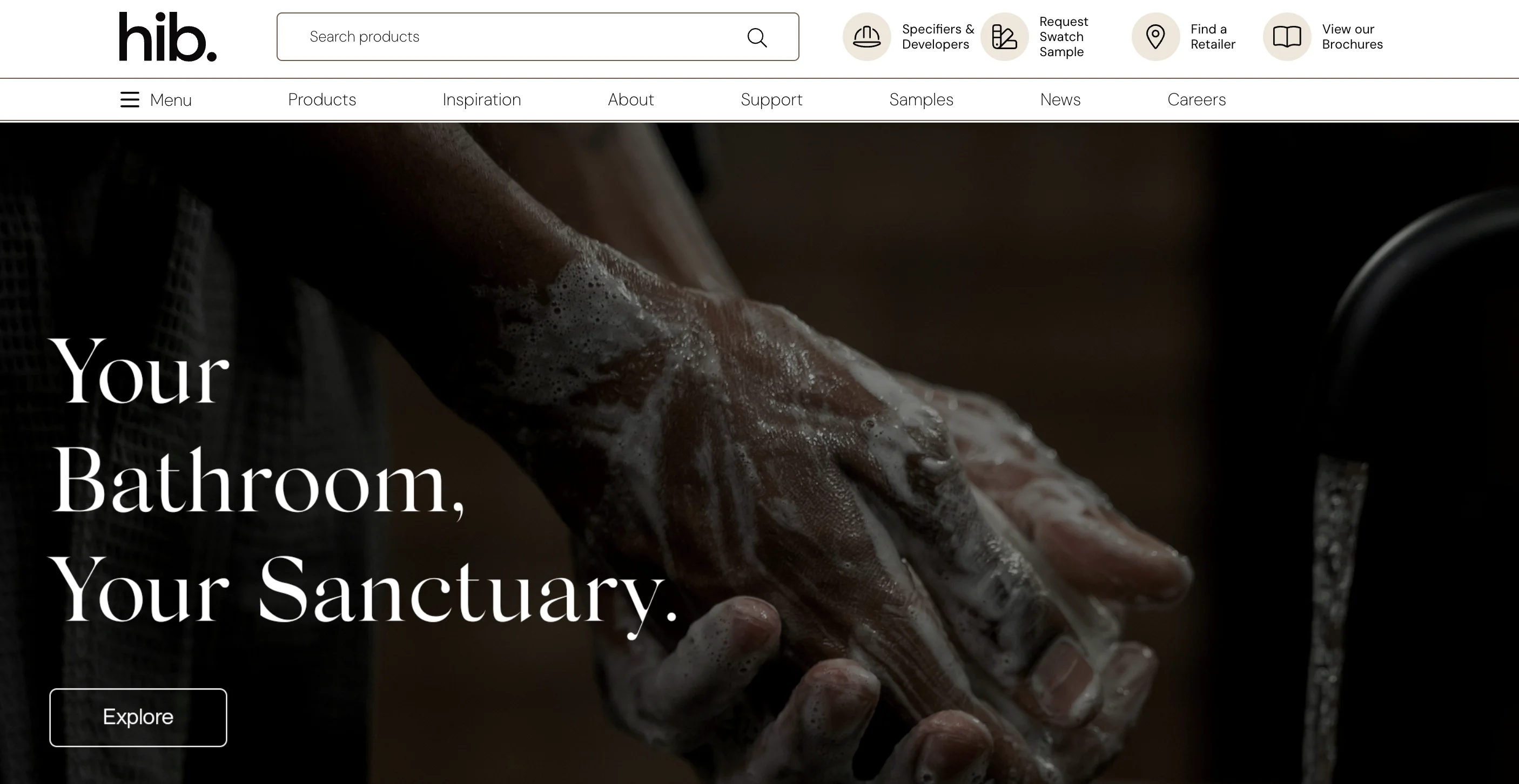 HIB website screenshot